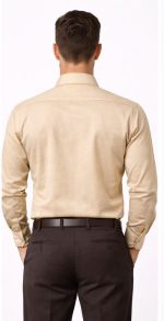 Neehar | Cream Colour Formal Shirt for Men | Office & Daily Wear - Image 2