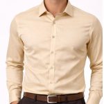 Neehar | Cream Colour Formal Shirt for Men | Office & Daily Wear