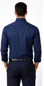 Neehar | Dark Blue Formal Shirt for Men | Office & Daily Wear - Image 2
