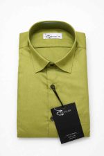 Neehar | Light Olive Yellow Formal Shirt for Men | Office & Daily Wear - Image 4