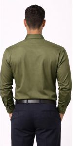 Neehar | Dark Green Formal Shirt for Men | Office & Daily Wear - Image 3