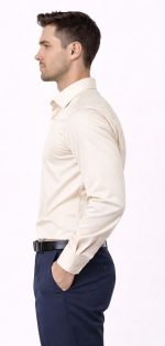 Neehar | Half White Formal Shirt for Men | Office & Daily Wear - Image 3