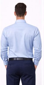 Neehar | Light Blue Formal Shirt for Men | Office & Daily Wear - Image 2