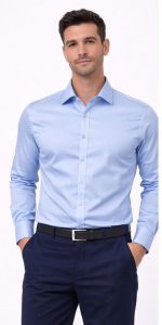 Neehar | Light Blue Formal Shirt for Men | Office & Daily Wear