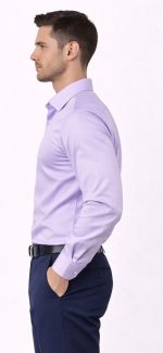 Neehar | Purple Formal Shirt for Men | Office & Daily Wear - Image 3