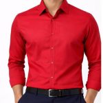 Neehar | Red Formal Shirt for Men | Office & Daily Wear